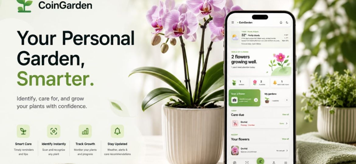 CoinGarden helping users identify and care for plants