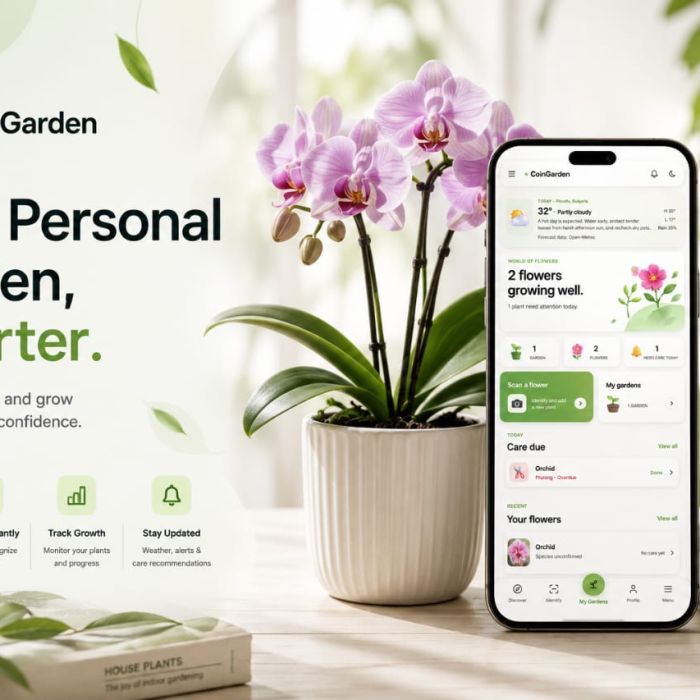 CoinGarden helping users identify and care for plants